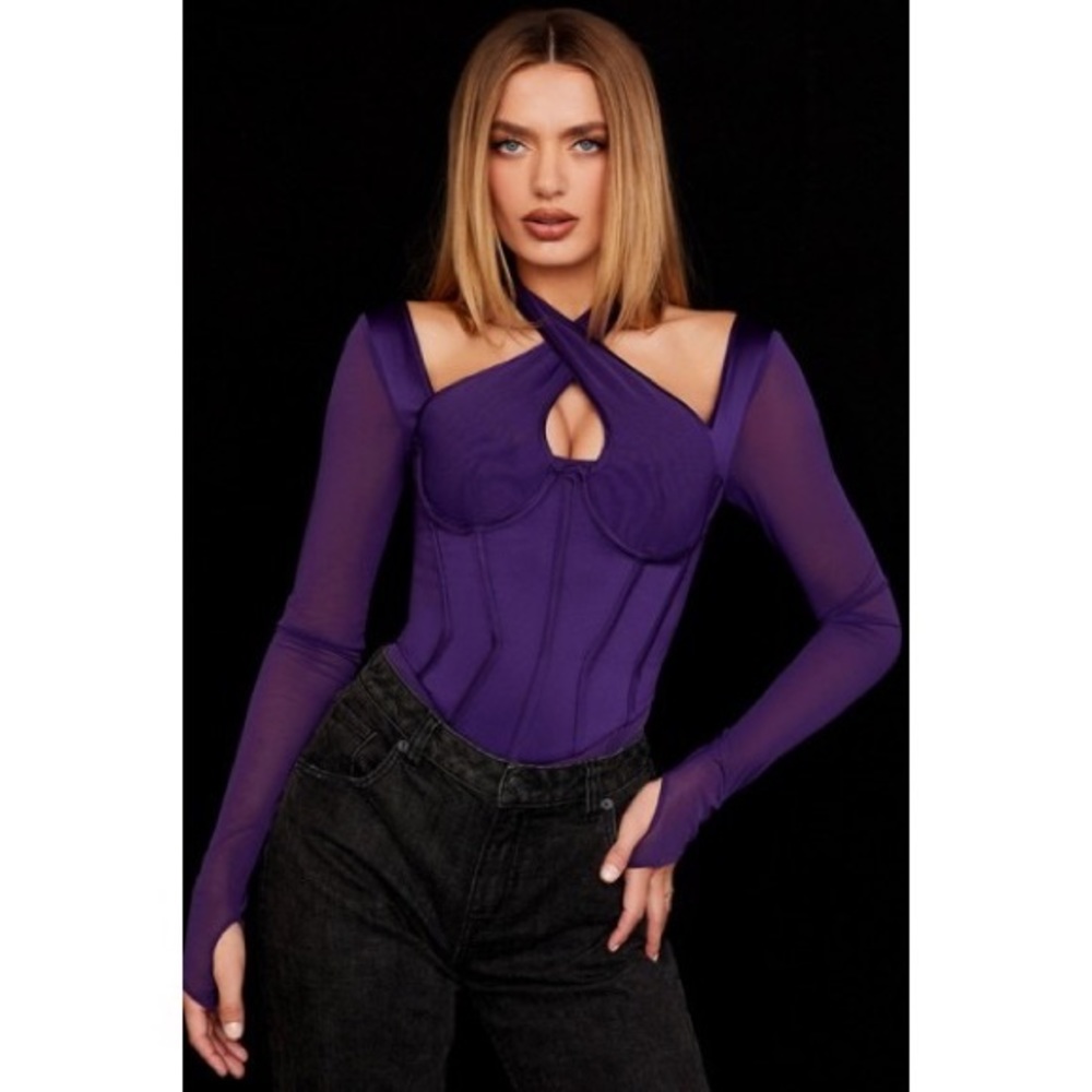 House of CB grape bodysuit